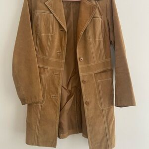 Wilsons Leather Tan Suede Jacket with Label